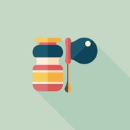 bubbles flat icon with long shadow eps10 N23