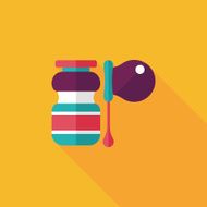 bubbles flat icon with long shadow eps10 N24