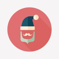 Santa Claus flat icon with long shadow eps10 N69