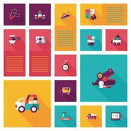 kid toys flat app ui background eps10 N28