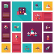 kid toys flat app ui background eps10 N29