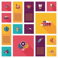 kid toys flat app ui background eps10 N30