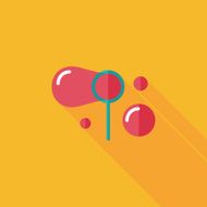 bubbles flat icon with long shadow eps10 N28