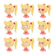 cute girl facial expressions