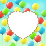 Balloons and cloud for congratulations N2