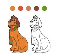 Coloring book (dog)