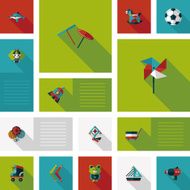 kid toys flat app ui background eps10 N31