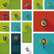 kid toys flat app ui background eps10 N32