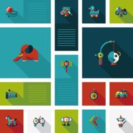 kid toys flat app ui background eps10 N34