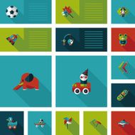 kid toys flat app ui background eps10 N35