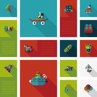 kid toys flat app ui background eps10 N36