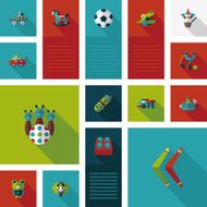 kid toys flat app ui background eps10 N37