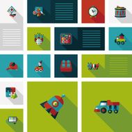 kid toys flat app ui background eps10 N38