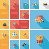 kid toys flat app ui background eps10 N42