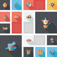 kid toys flat app ui background eps10 N44