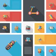 kid toys flat app ui background eps10 N45