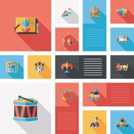 kid toys flat app ui background eps10 N46