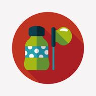 bubbles flat icon with long shadow eps10 N35