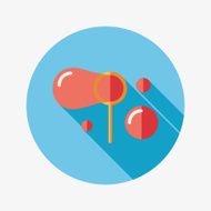 bubbles flat icon with long shadow eps10 N40