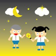 student vector cartoon