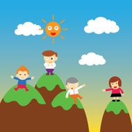 vector cartoon relationship