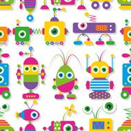 cute robots collection pattern N2