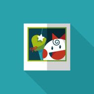 newborn photo flat icon with long shadow eps10 N25