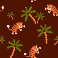Tiger seamless pattern