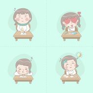 Little Girl Studying N3