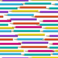 Seamless pattern with color pencils N2