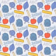Seamless school pattern N4