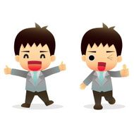 cartoon business man N7