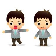 cartoon business man N8