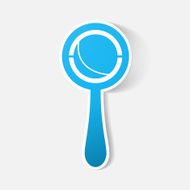 Paper clipped sticker rattle N3