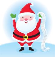 Santa Claus With His Christmas List