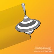 whirligig Flat modern web button with long shadow and space