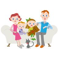 Family living foreigner
