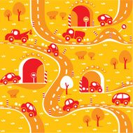 Cars on the road Seamless pattern N5