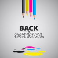Welcome back to school Vector illustration Card design N4