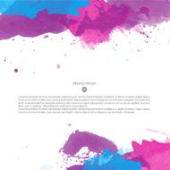 Vector watercolor template N32