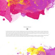 Vector watercolor template N33