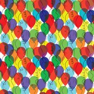seamless background with balloons