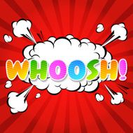 WHOOSH !- Comic Speech Bubble Cartoon