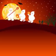 Halloween Ghost Background