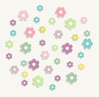 Beautiful baby vintage greeting card vector N10