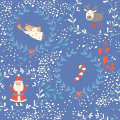 Seamless pattern with Christmas elements N4