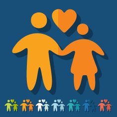 Flat design family N14