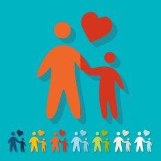 Flat design family N17