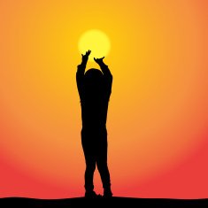Vector silhouette of a girl N31