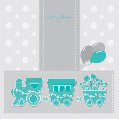 locomotive with gift boxes N2